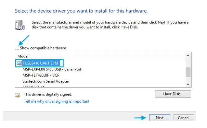 Professional USB to Serial Adapter Hub - Select the TUSB3410 UART EVM device
