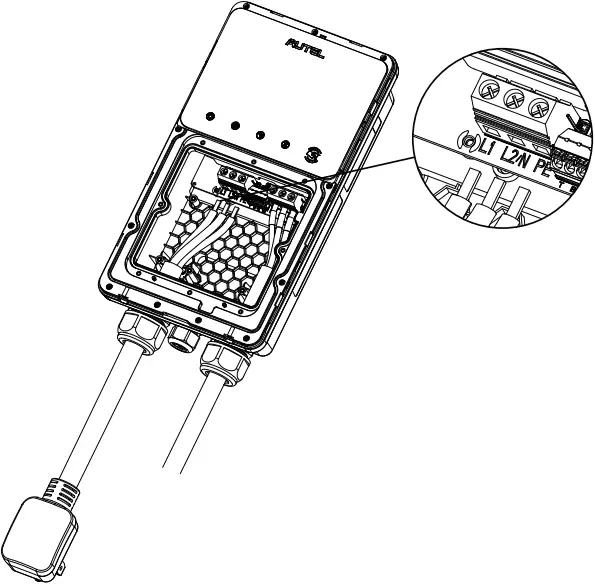AUTEL MaxiCharger - Remove NEMA Cable