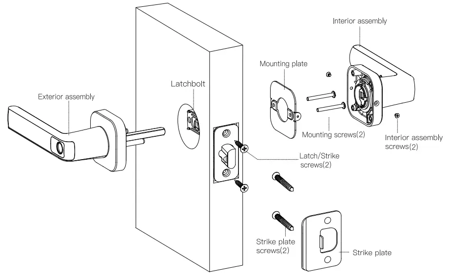 hugolog JU05 Fingerprint Door Lock - 1