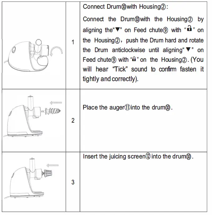 amzchef ZM1501 Slow Juicer fig 20