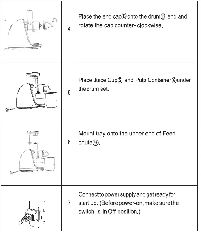 amzchef ZM1501 Slow Juicer fig 21