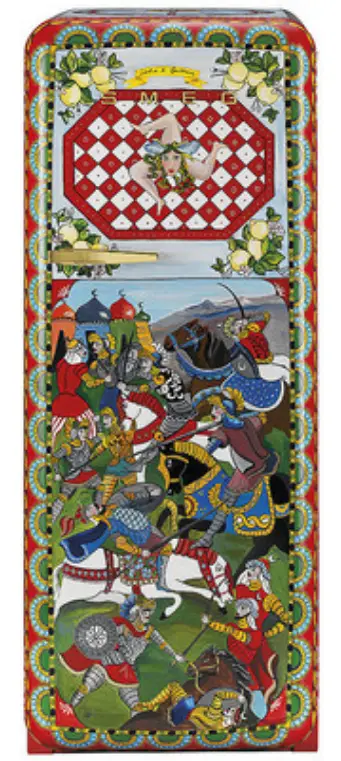 smeg FAB28R-DG-TZ07RD Refrigerator of Art