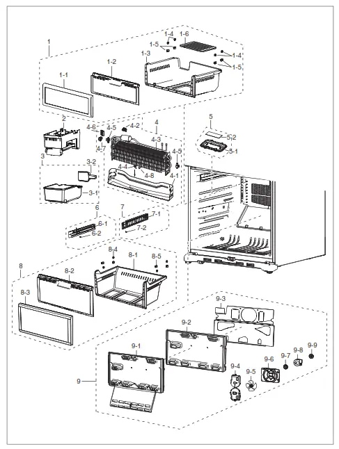 SAMSUNG SRF528DSIS French Door Fridge - Freezer
