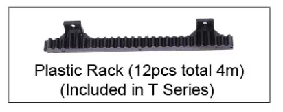 TOPENS RK1200 T Sliding Gate Opener - clockwised