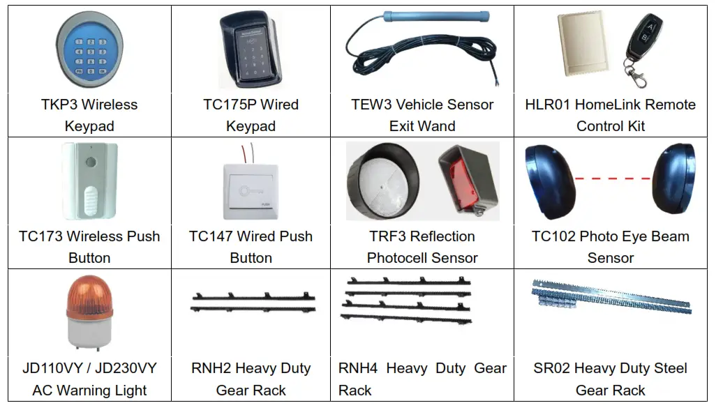 TOPENS RK1200 T Sliding Gate Opener - fig3