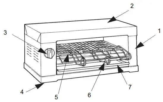 SIRMAN Elio 6Q Sandwich Toaster - Machine components 2