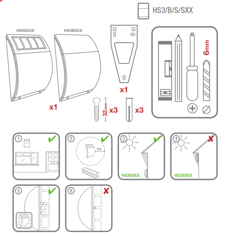 Honeywell Home Battery Solar Siren - Contents