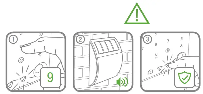 Honeywell Home Battery Solar Siren - Exit service mode