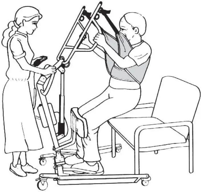 LUMEX LF2020 Sit-To-Stand Patient Lift-11