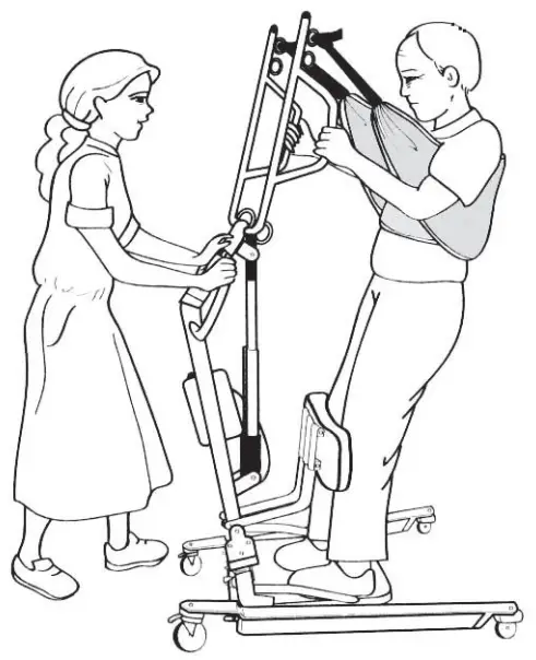 LUMEX LF2020 Sit-To-Stand Patient Lift-12