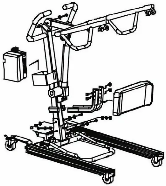 LUMEX LF2020 Sit-To-Stand Patient Lift-4