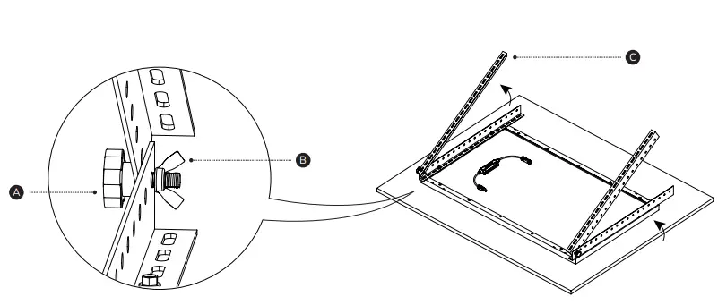 ECOFLOW 28 Inch Tilt Mount Bracket- (6)