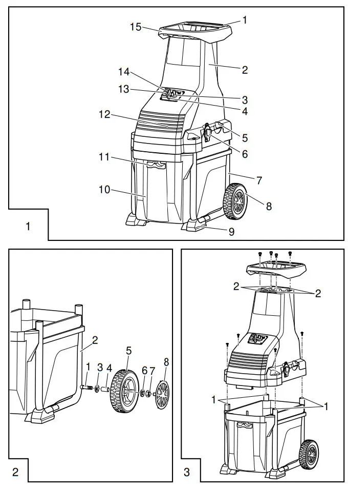 AL-KO 112853 Lh 2800 Easy Crush Powerful Garden Shredder- FIg1