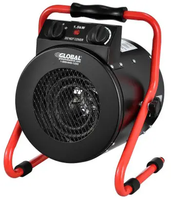 GLOBAL INDUSTRIAL 653579 Portable Electric Garage Space Heater