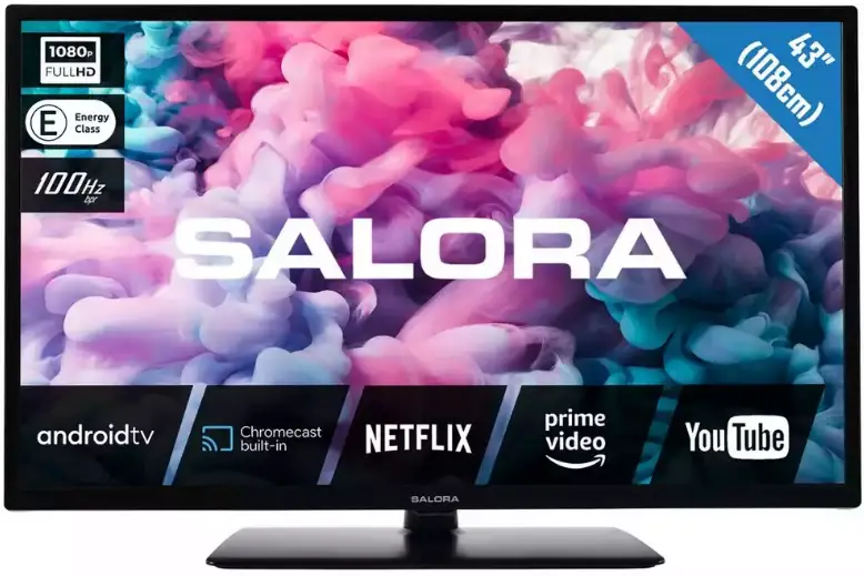 SALORA 43FA330 43Inch (108CM) FULL HD Android TV met Bluetooth