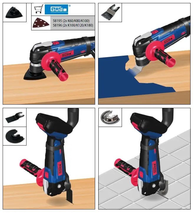 Gude MW 18 Cordless Multigrinders and Sanders fig 14