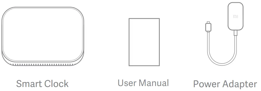 Xiaomi X04G Smart Clock - Packing List