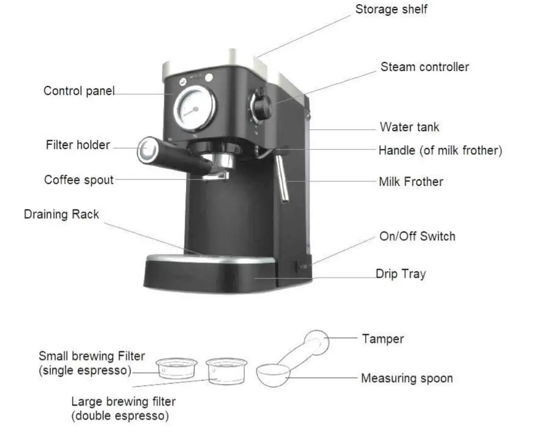 anko CM5400D-SA ELECTRIC COFFEE MAKER - overview