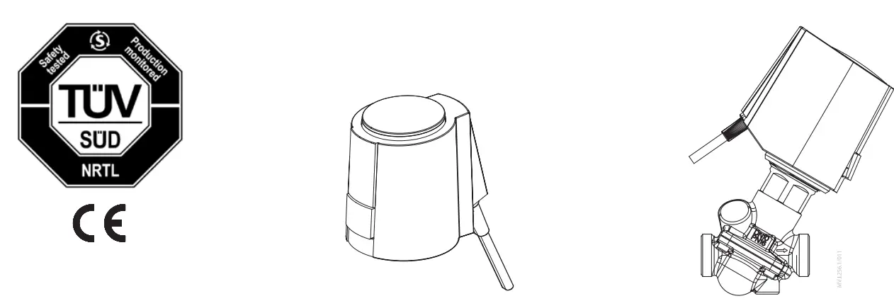 Danfoss ABNM A5 AB-QM 0-10V Proportional Thermal Actuator fig 1