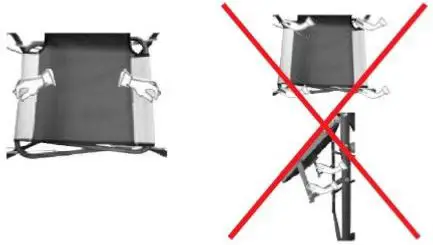 coopersoftortford H251 Directors Chair with Table - Take care when opening and closing this chair