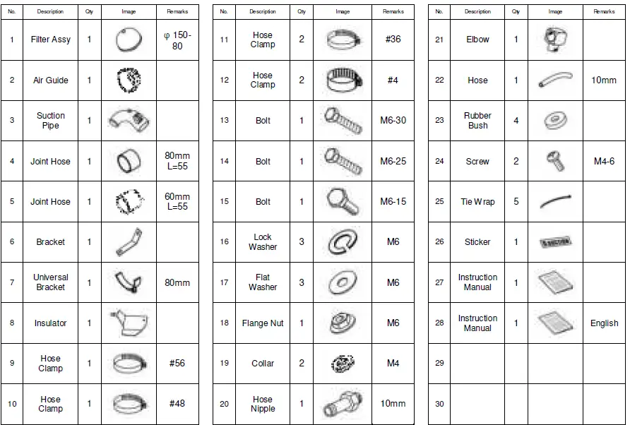 HKS 70020-AH010 Racing Suction Reloaded Intake Kit 10