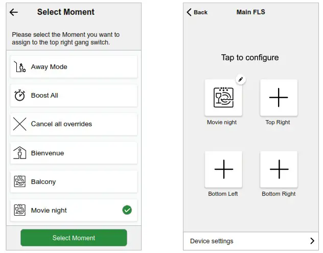 Schneider Electric S5x0531 Odace - Assigning a Moment to the Wireless Switch 2
