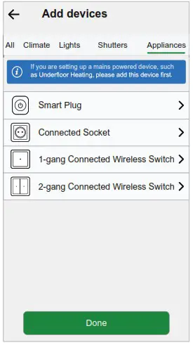 Schneider Electric S5x0531 Odace - Pairing the device with Wiser Hub 1
