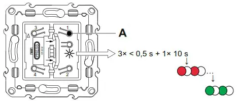 Schneider Electric S5x0531 Odace - Resetting the device 1