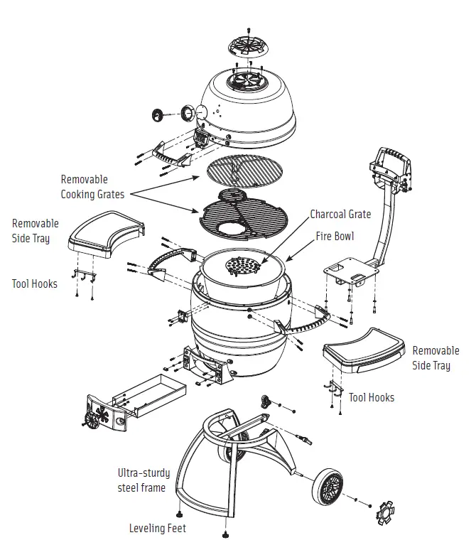 Broil-King-911470-KEG-5000-Series-Charcoal-Grill-fig-3
