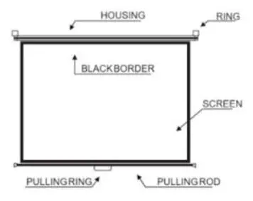 ABIS Electric Projector Screen - 8