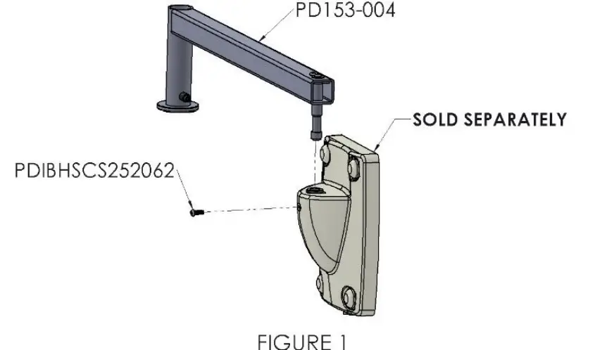 PDi-PD153-004-B-Ceiling-and-Desktop-Arm-Mounts-FIG-1