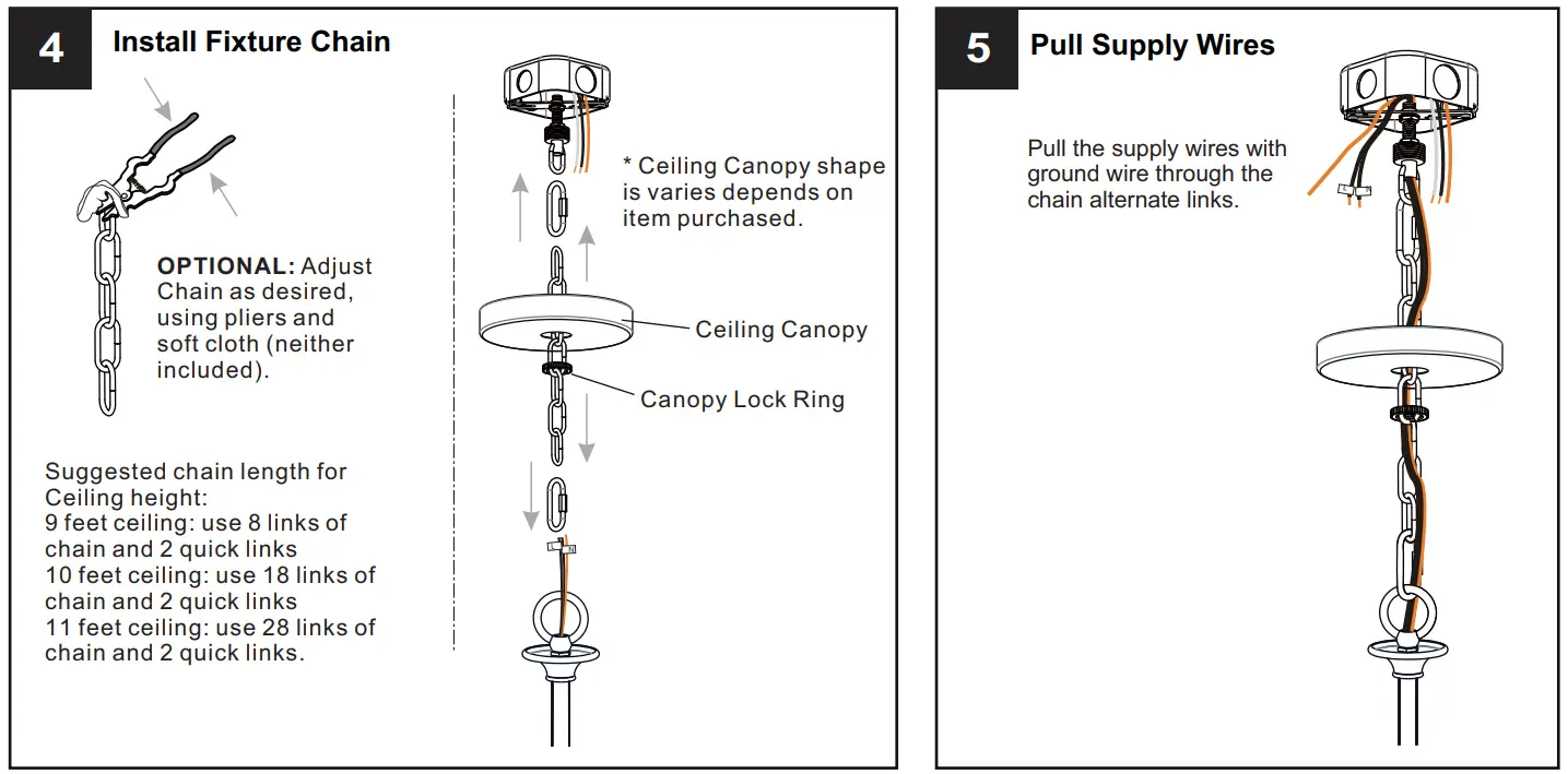 QUOIZEL PRC5223BN, PRC5232MBK Prescott Chandelier - fig 5