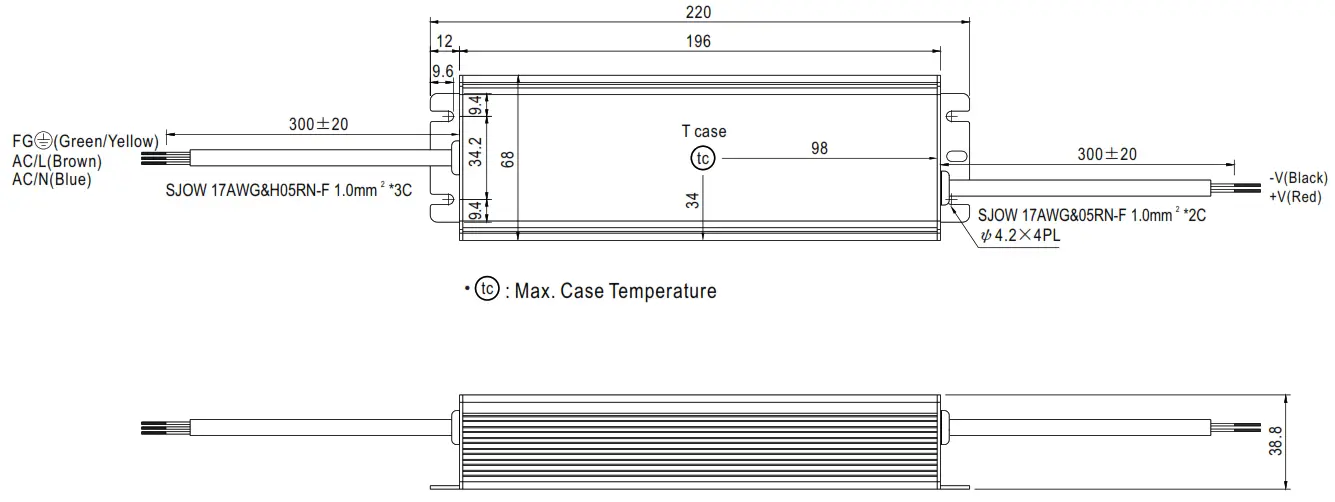 MEAN WELL HLG 100H 100W Constant Voltage + Constant Current LED Driver - Figure 11