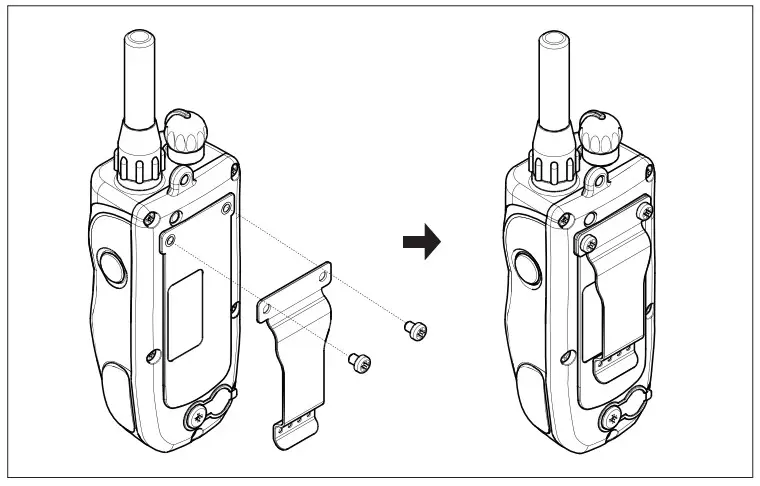 Dogtra 1900S HANDSFREE Ultimate 3 4 Mile Dog Tracking E-Collar -Attaching the Belt Clip