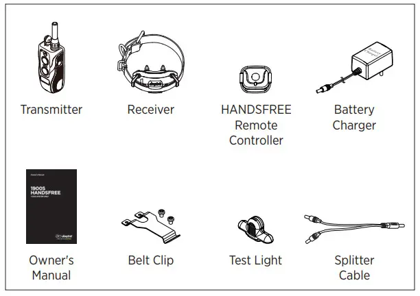 Dogtra 1900S HANDSFREE Ultimate 3 4 Mile Dog Tracking E-Collar - at a glance