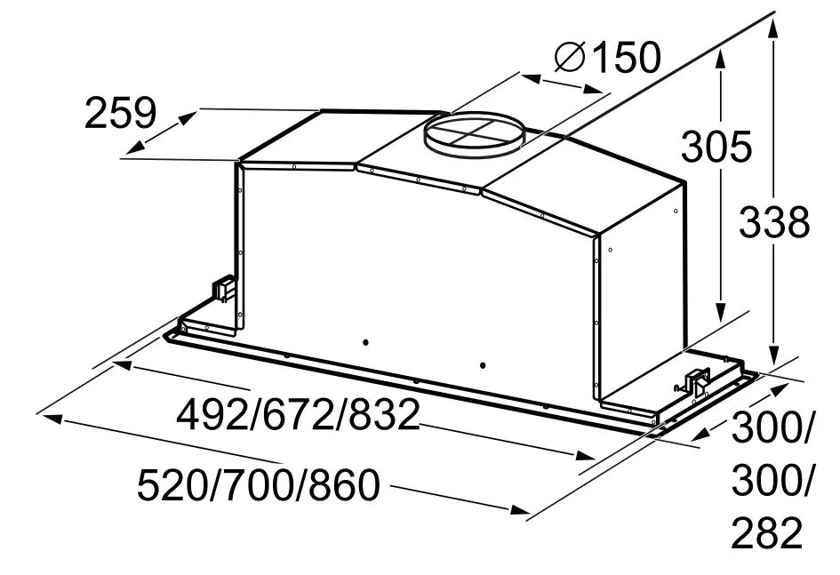 Appliance dimensions