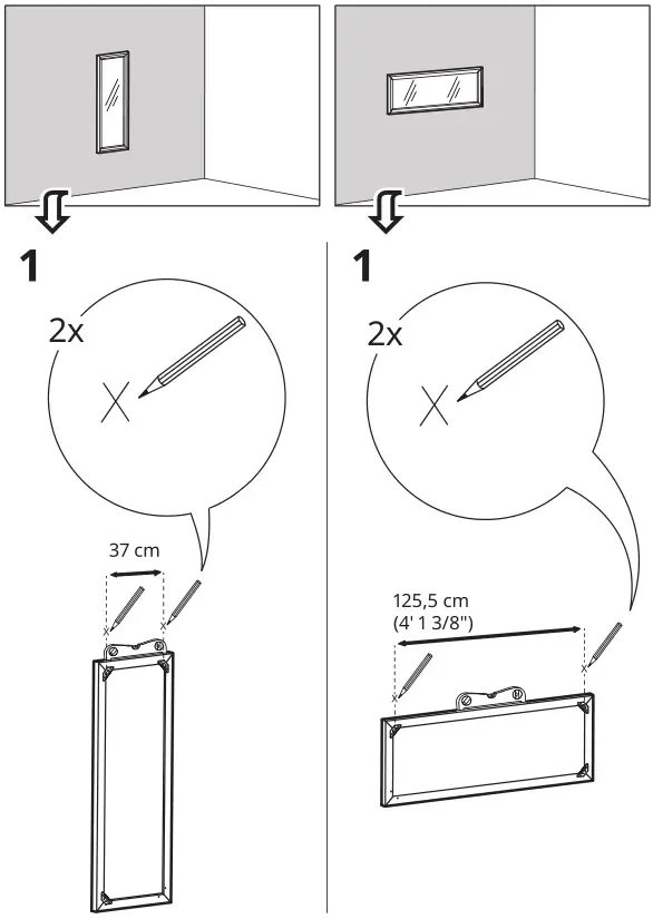 IKEA TOFTBYN Mirror - Installation 2