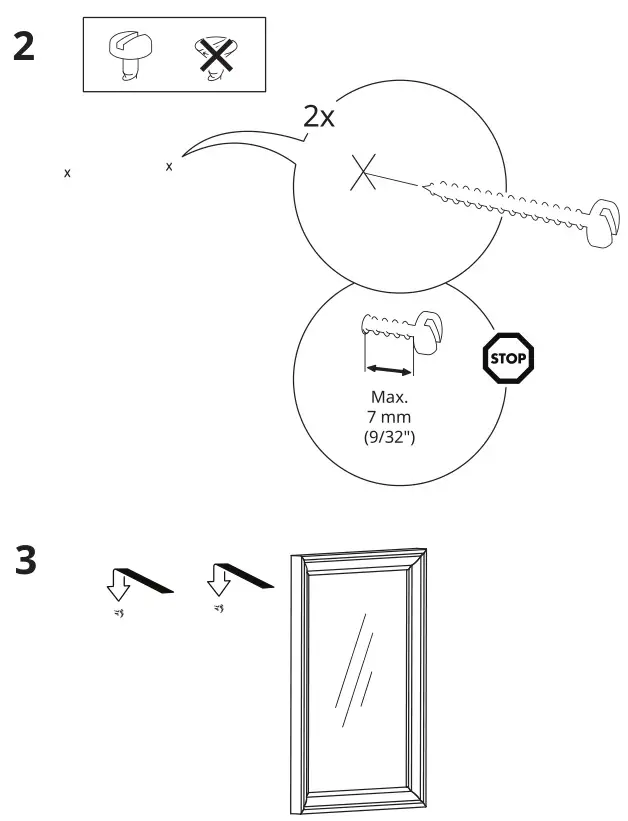 IKEA TOFTBYN Mirror - Installation 4