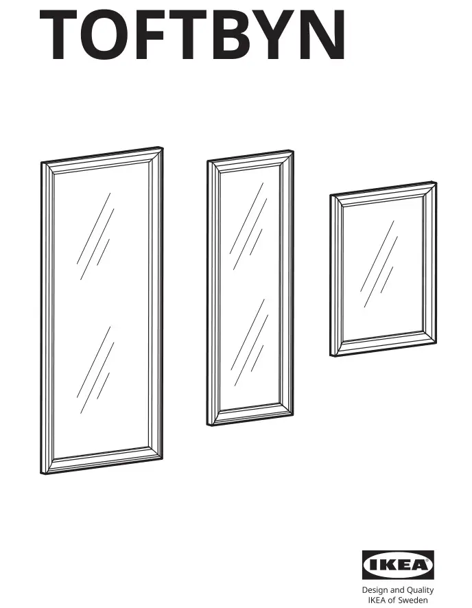 IKEA TOFTBYN Mirror Instructions