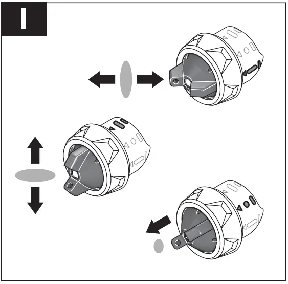 Setting the spray pattern