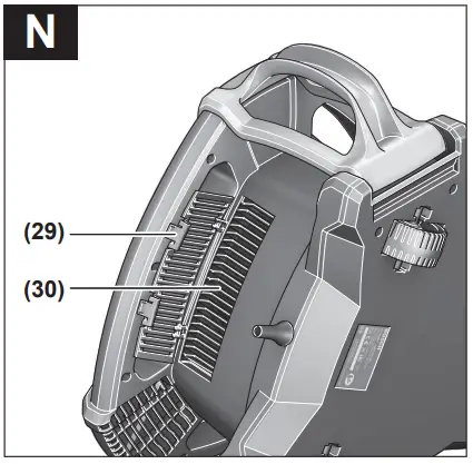 Cleaning the air filter