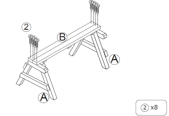COSTWAY NP10426 Interchangeable Wood Picnic Table Bench 02