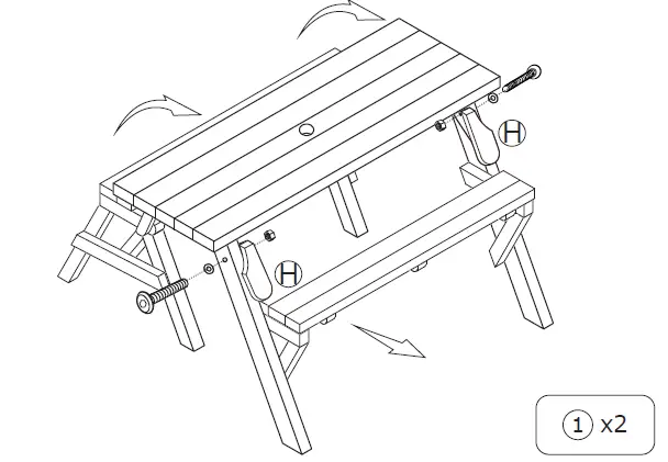 COSTWAY NP10426 Interchangeable Wood Picnic Table Bench 06