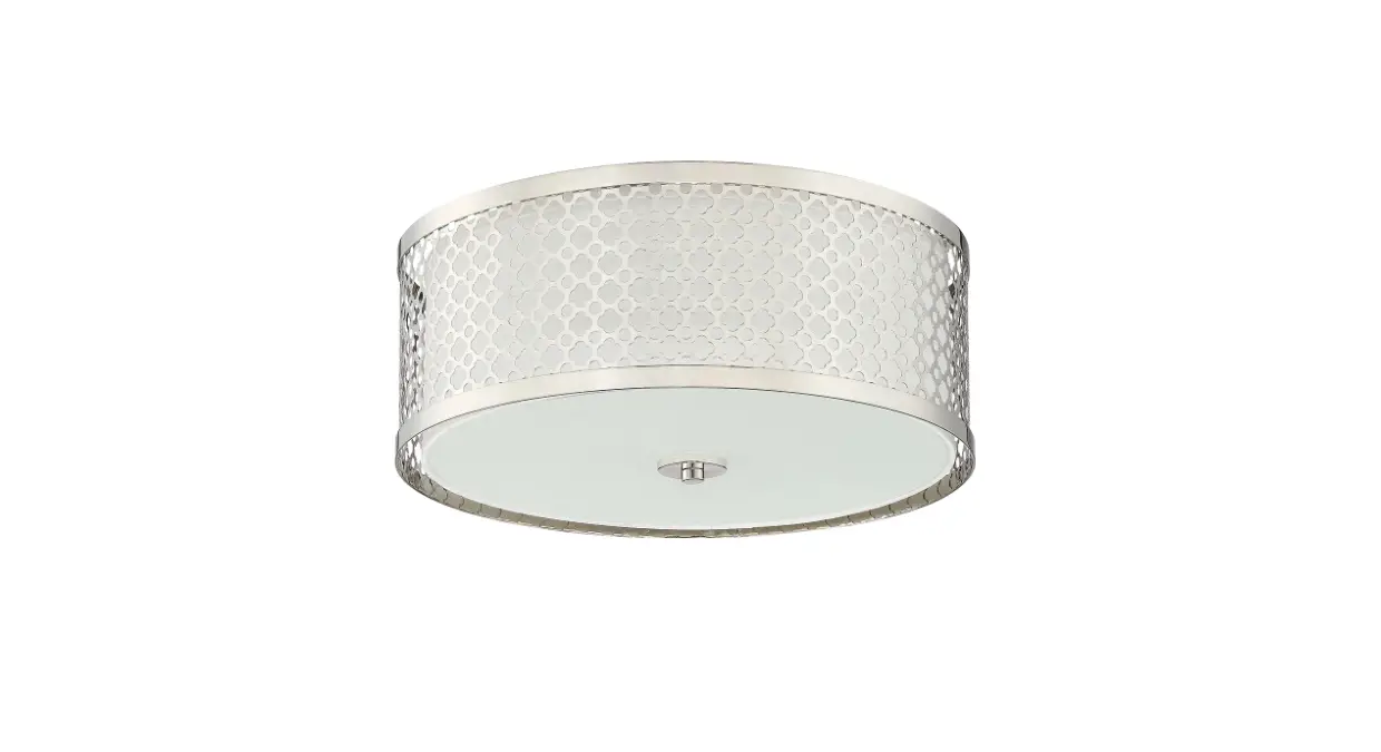 Signature Hardware 440705 Heartleaf 3 Light 16 Inch Wide Semi-flush Drum Ceiling Fixture Instruction Manual