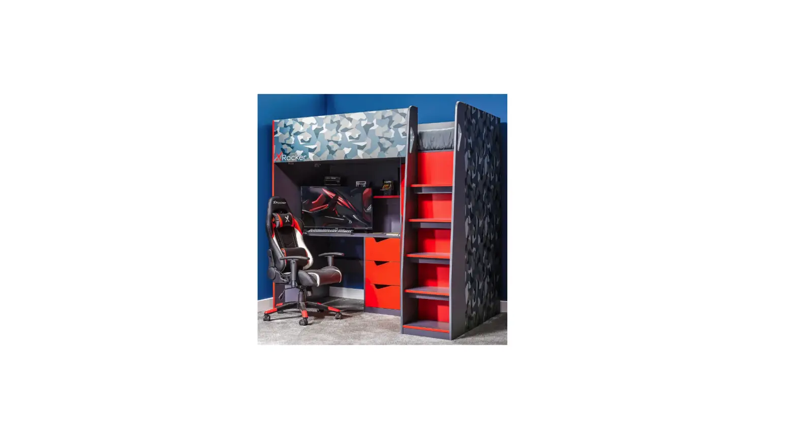 X Rocker Hideout Gaming High Sleeper Bed With Storage Instruction Manual