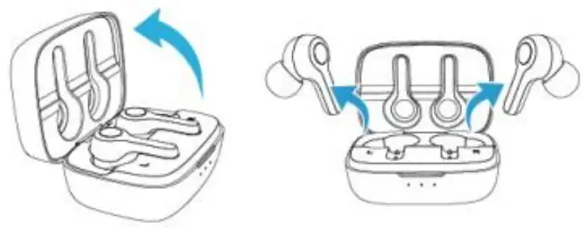 Choetech BH-T09 TWS Wireless Headphones - charging case