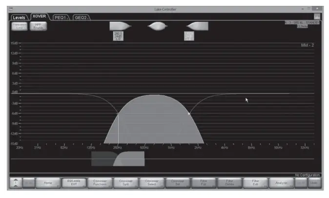 LAB GRUPPEN D 200 4L High-Power installation platform - Crossover control