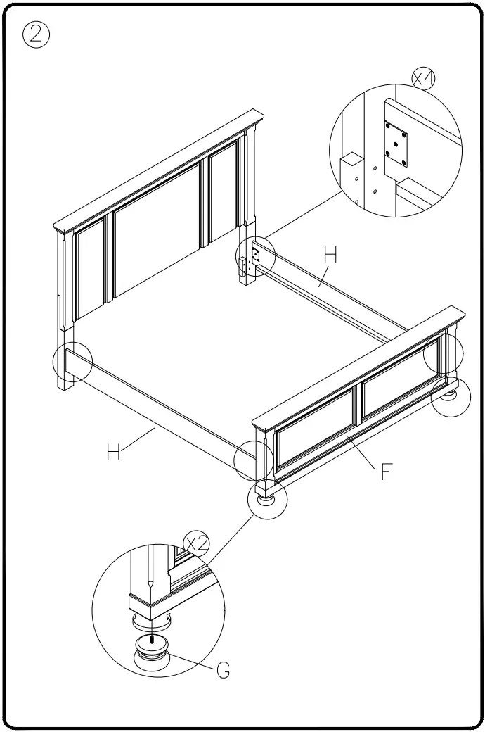 ASHLEY B71954 Queen Panel Bed With Dresser - fig 3