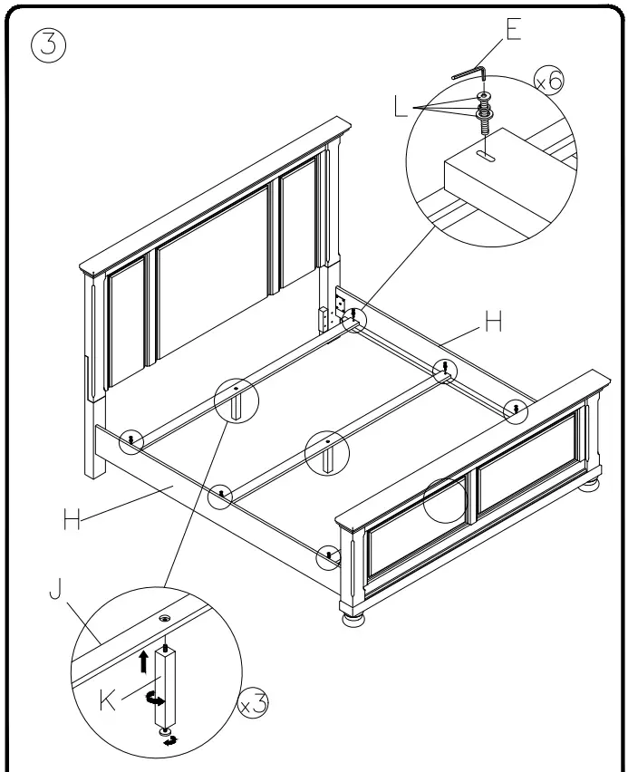 ASHLEY B71954 Queen Panel Bed With Dresser - fig 4