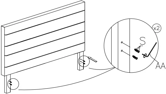 ASHLEY B089-481 Vintasso Queen Upholstered A3b